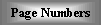 Page numbers of the concordance